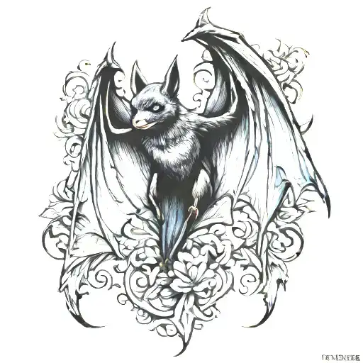 Bat Wrapped In Wings
