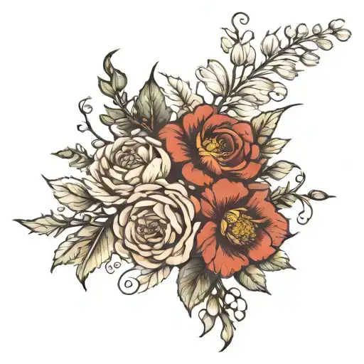 Birth Flower Bouquet August November January