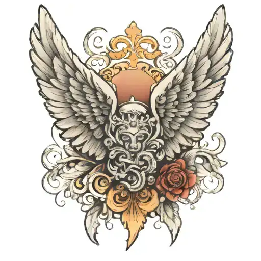 Angel Wings With A Hall