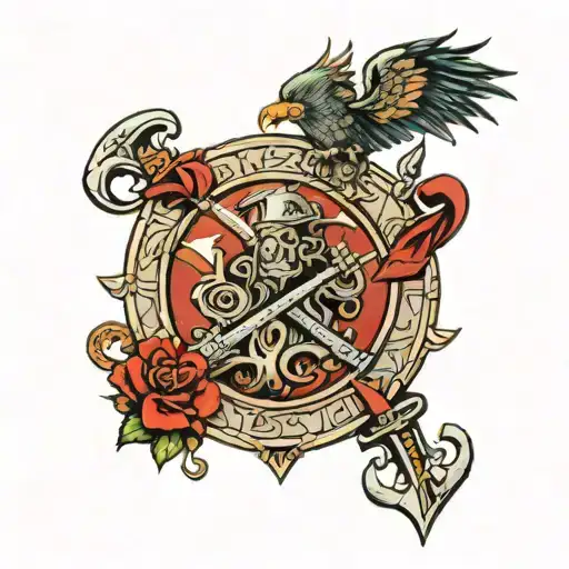 Highland Warrior Mclean Clan Crest