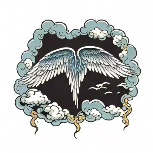 Wing With Clouds Crying