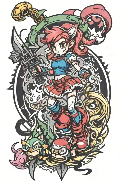 Mario Sonic Jinx Final Fantasy Battle