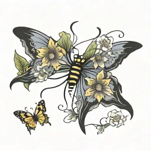 Spider Butterfly Oriental Flowers