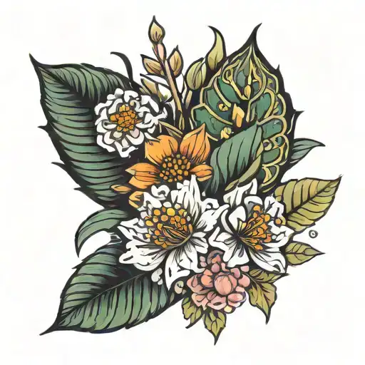 December And November Birth Flower Bouquet