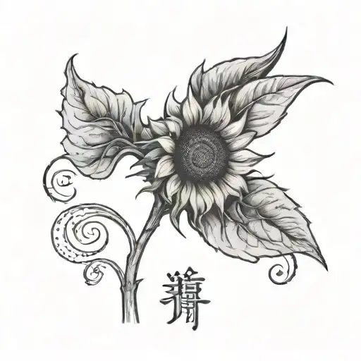 A Sunflower Thats Gonma Go On My Hand With The Name Kelly Underneath