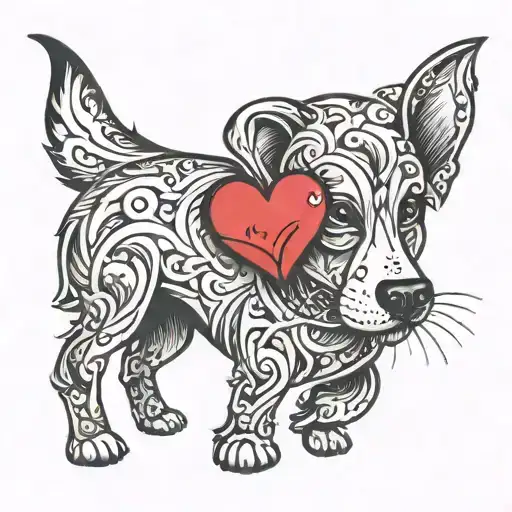 Dog And Heart