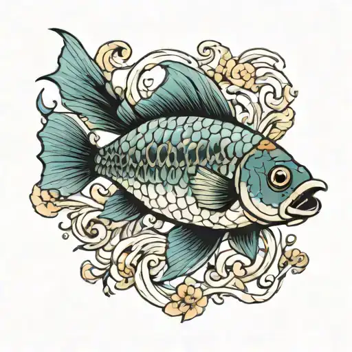 Nen Indoor Fish Tatuaje