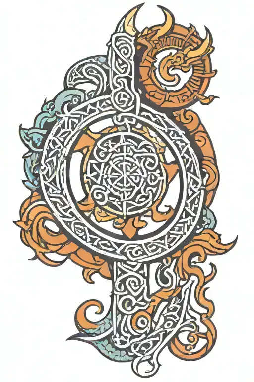 Viking Female Sigil Back Tact