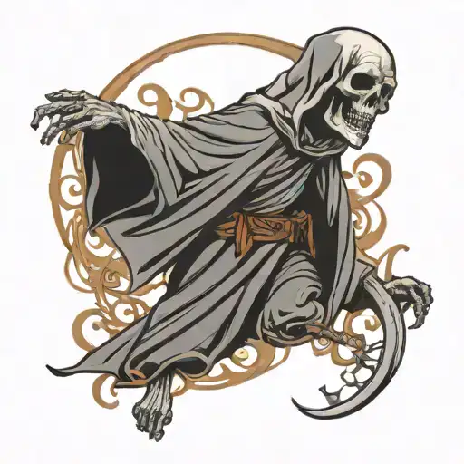 Atlas Shrugging Grim Reaper