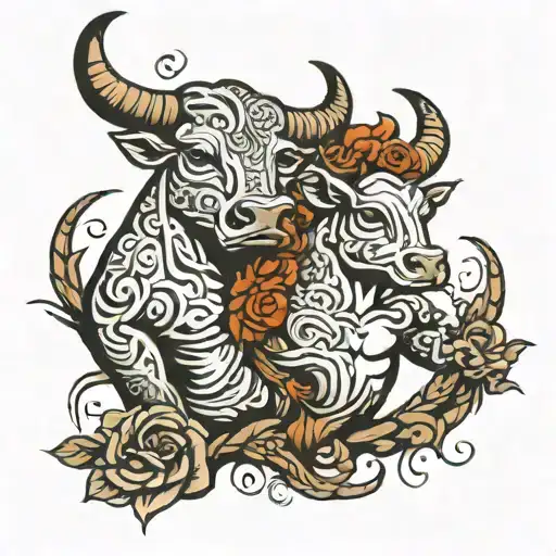 Bull Heftier Couple Tatoo