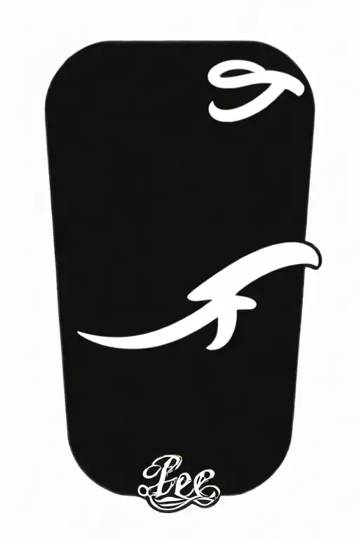 The Word 'Lee' In An Infinite Symbol Intertwined