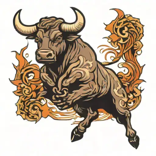 Traditional Style Charging Bull