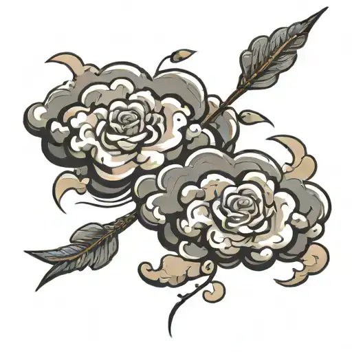 Clouds Tattoo On Forearm With Name Jasyan Grays And Birthday January 27 2021