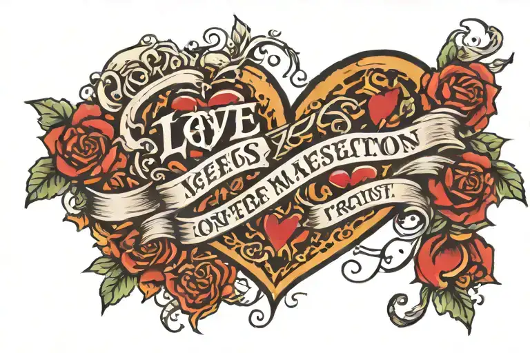 Love Needs Action Trust Needs Proof Sorry Needs Change