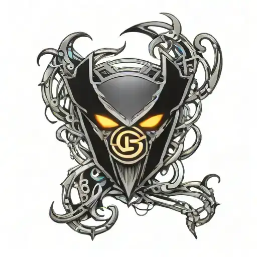 Creepy Cyber Sigma Male Symbol Merging