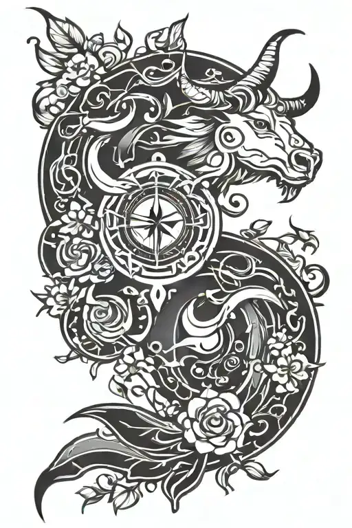 Taurus And Pisces Symbol