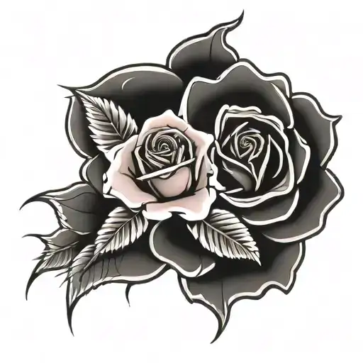 Rose With Caroline Spelled Out