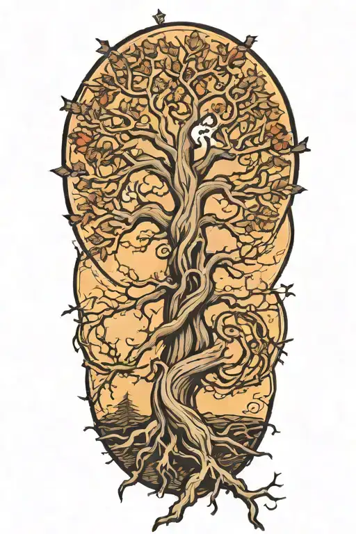 Twisted Tree With Sprawling