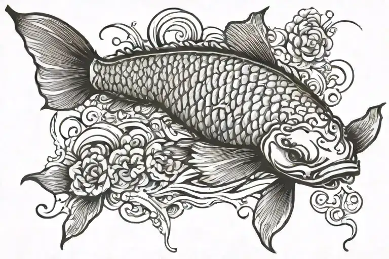 Koi Fish Transforming