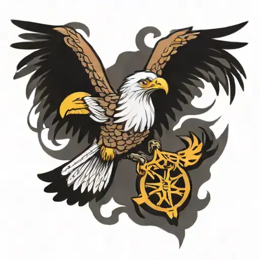 Eagle With Fallons