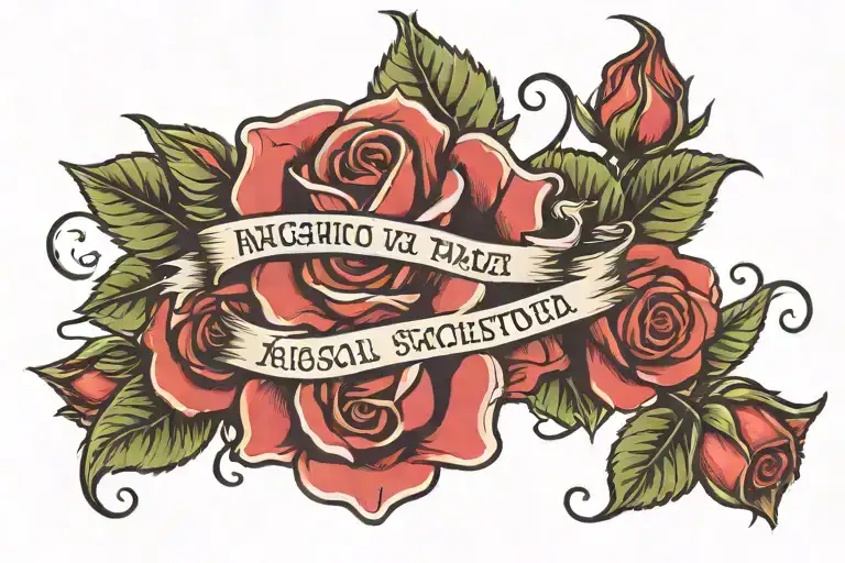 Name With Rose Wrapped