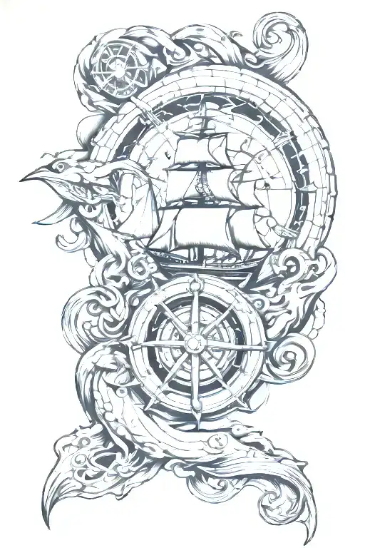 Nautical Theme Full Sleeve