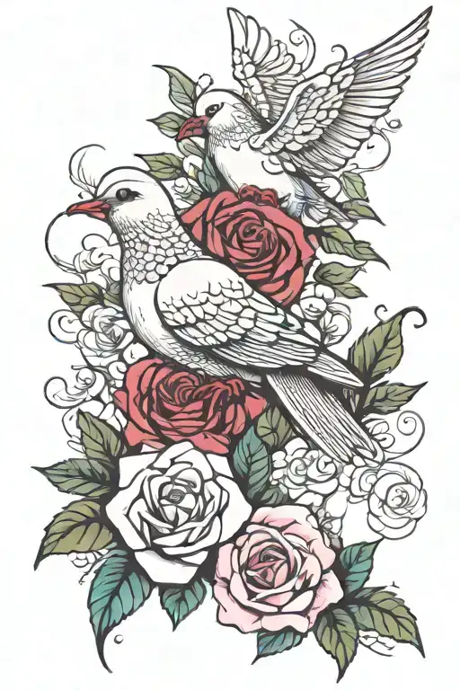 Dove And Rose