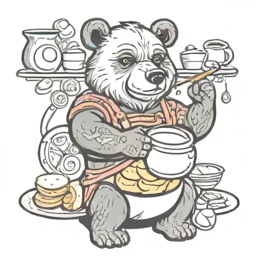 Bear Baking Bread