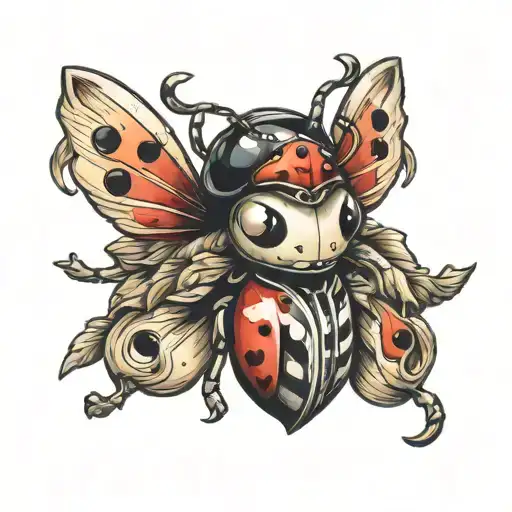 Ladybug Wearing Hair Bow