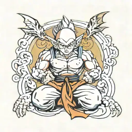 Show Me A Tattoo Of The 4Th Dragon Ball On The Arm'