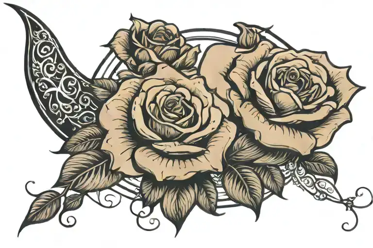 65 Roses With Quote 'Thank The Moon For A Mothers Kiss'