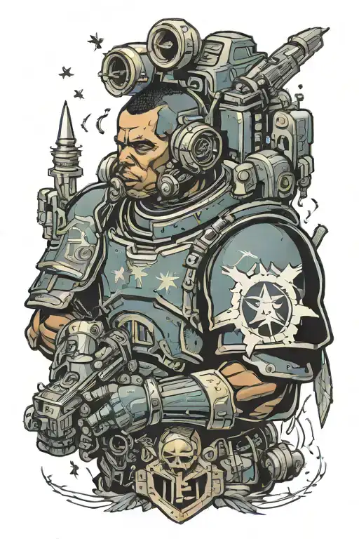 Barack Obama Space Marine Warhammer 40K