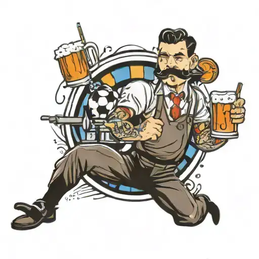 Bartender And Football