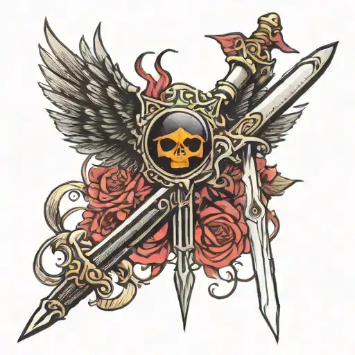 Necro Sword With Dark Wings