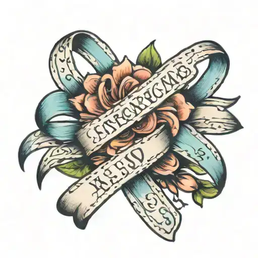 Miscarriage Ribbon With Date