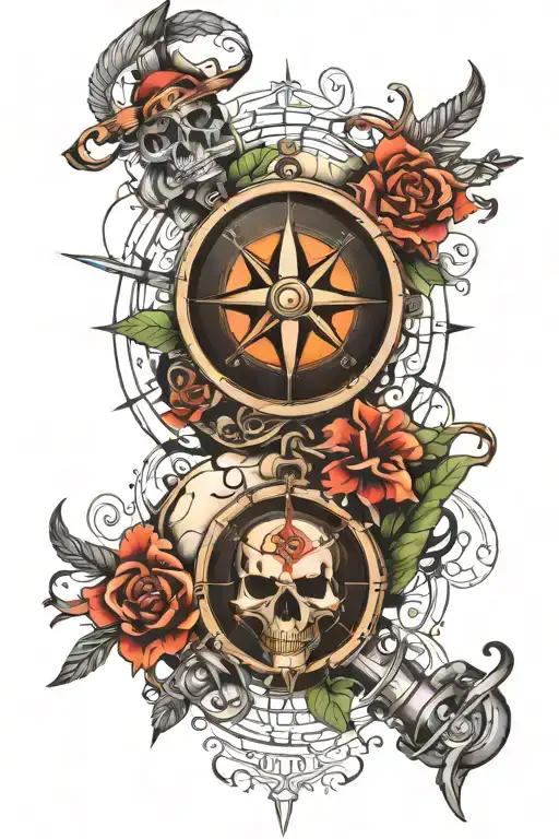 Compass And Skull