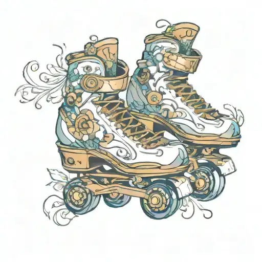 A Pair Of Roller Skates Transforming
