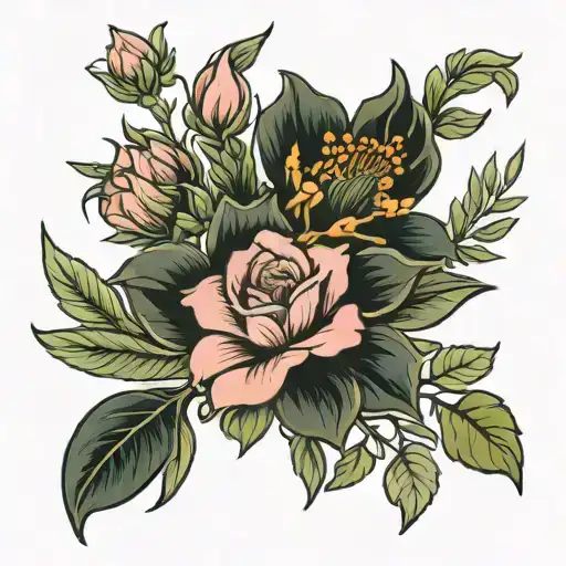 Birth Flower Bouquet