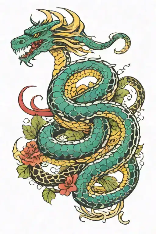 Dragon And Snake
