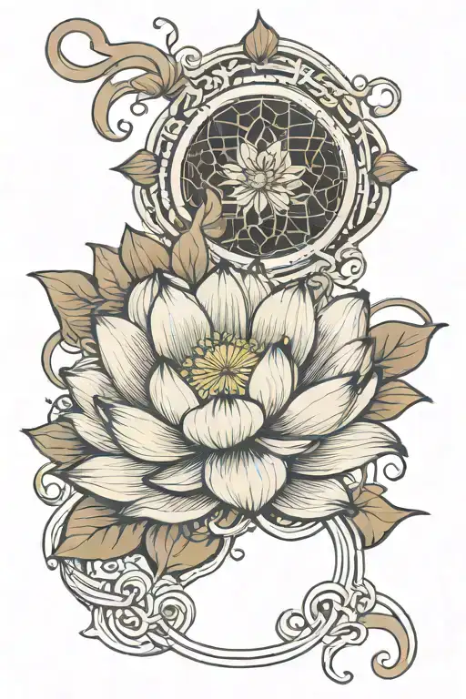 Lotus Flower Intertwined