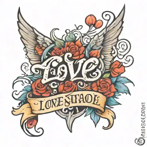 Tattoo With The Name Love