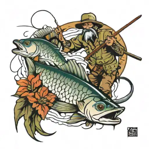 36 And Fisherman Fishing