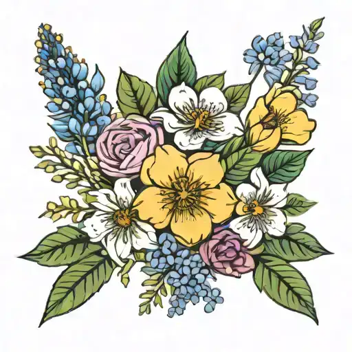 Birth Flower Bouquet