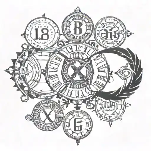 1968 Through 2006 In Roman Numerals Representing Important Dates