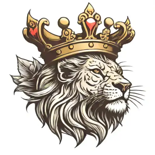 Lion With A Crown