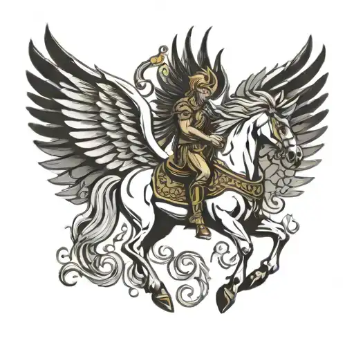 Greek God Horse With Wings