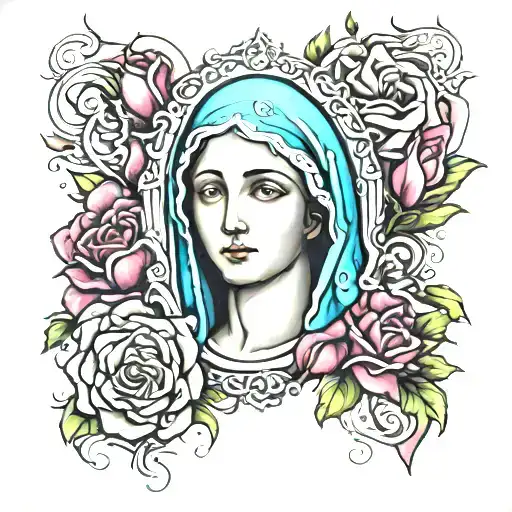 Beautiful Virgin Mary Rose