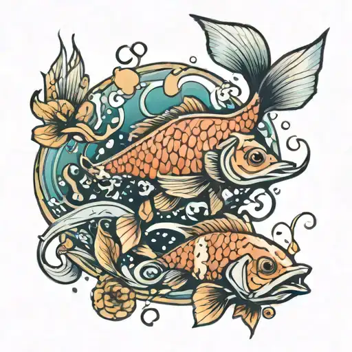 Terrerium With Fish Swimming