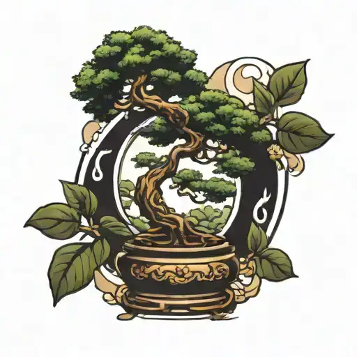 Bonsai Tree In Glass