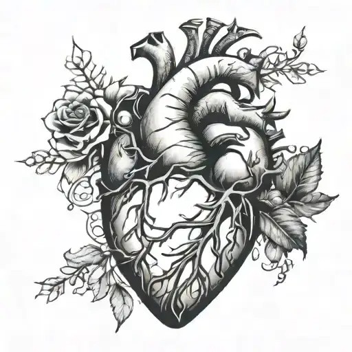 A Realistic Heart Which Has Been Broken And Put Back Together